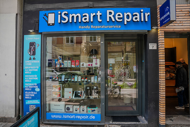 Filiale von iSmart Repair in der Grindelhof 7 in Hamburg – Handy Reparatur ohne Termin